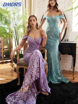 Očarujúce Vyšívané Prom Šaty 2024 Klasické Appliquéd Večerné Šaty Elegantné Tylu Dĺžka Podlahy Svadobné Šaty Vestidos De Novia