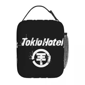 Tokio Hotel Izolované Obed Tašky Nepresakuje Obed Kontajner Thermal Bag Tote Lunch Box College Piknik Bento Puzdro