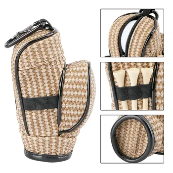 Vzorované Golf Loptu Pás Taška Portable Multi funkčné Tool Bag Úložný Vak Mini Lopta Môže mať 3 Gule